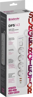 Сетевой фильтр Defender DFS 143