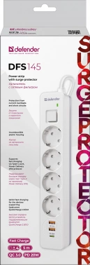 Сетевой фильтр Defender DFS 145