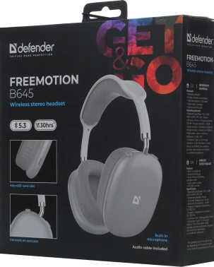 Наушники с микрофоном Defender FreeMotion B645