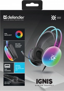 Наушники с микрофоном Defender Ignis