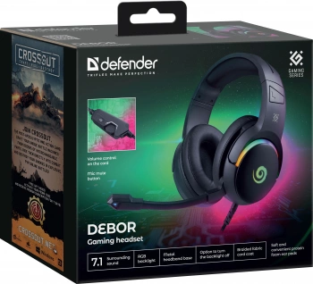 Наушники с микрофоном Defender Debor