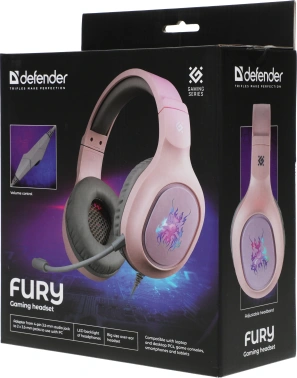 Наушники с микрофоном Defender Fury