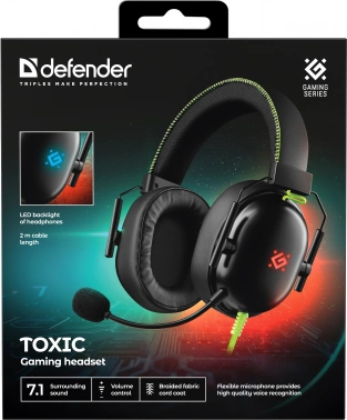 Наушники с микрофоном Defender Toxic