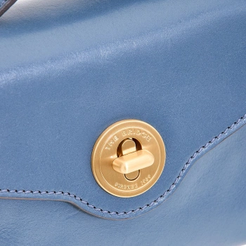 Сумка женская The Bridge Irene 04520501/KP голубая натур.кожа