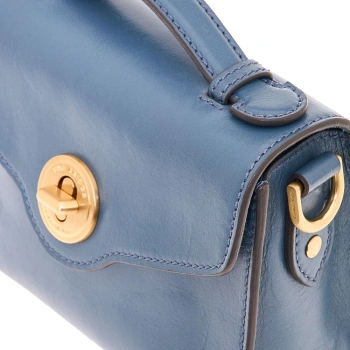 Сумка женская The Bridge Irene 04520501/KP голубая натур.кожа