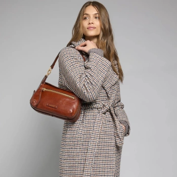 Сумка женская The Bridge Ingrid 04571501/14 коричневая натур.кожа