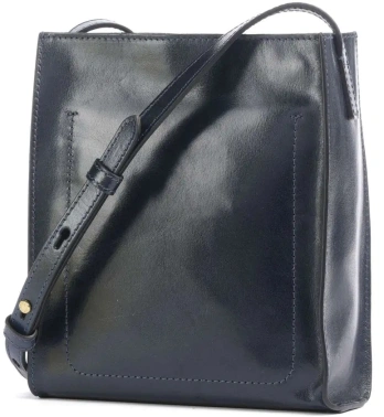 Сумка кросс-боди женская The Bridge Mirra 04160501/YH темно-синяя натур.кожа