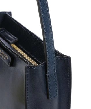 Сумка кросс-боди женская The Bridge Mirra 04160501/YH темно-синяя натур.кожа