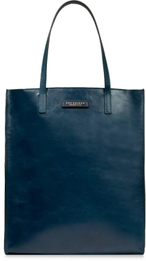 Сумка шоппер The Bridge Mirra 04130401/YH темно-синяя натур.кожа