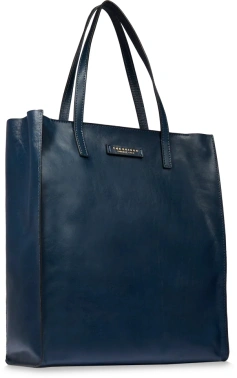 Сумка шоппер The Bridge Mirra 04130401/YH темно-синяя натур.кожа