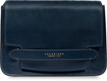 Сумка женская The Bridge Lucrezia 04193001/YH темно-синяя натур.кожа