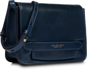 Сумка женская The Bridge Lucrezia 04193001/YH темно-синяя натур.кожа