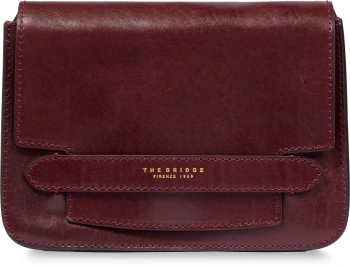 Сумка кросс-боди женская The Bridge Lucrezia 04193001/YF темно-коричневая натур.кожа