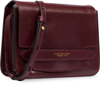 Сумка кросс-боди женская The Bridge Lucrezia 04193001/YF темно-коричневая натур.кожа