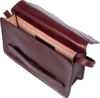 Сумка кросс-боди женская The Bridge Lucrezia 04193001/YF темно-коричневая натур.кожа