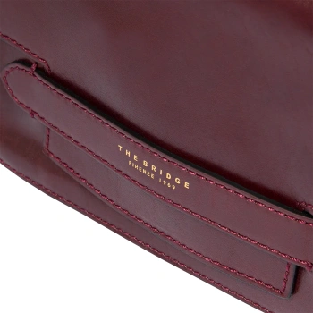 Сумка кросс-боди женская The Bridge Lucrezia 04193001/YF темно-коричневая натур.кожа