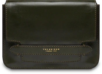 Сумка кросс-боди женская The Bridge Lucrezia 04193001/I2 темно-зеленая натур.кожа