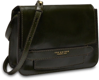 Сумка кросс-боди женская The Bridge Lucrezia 04193001/I2 темно-зеленая натур.кожа