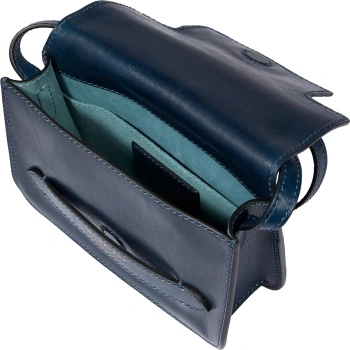 Сумка кросс-боди женская The Bridge Lucrezia 04192001/YH темно-синяя натур.кожа