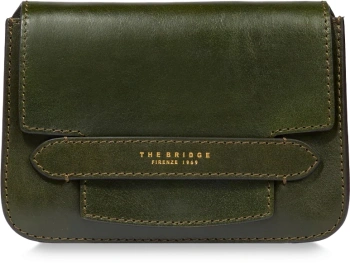 Сумка кросс-боди женская The Bridge Lucrezia 04192001/I2 темно-зеленая натур.кожа