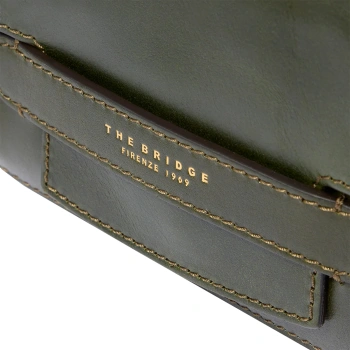 Сумка кросс-боди женская The Bridge Lucrezia 04192001/I2 темно-зеленая натур.кожа