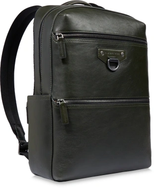 Рюкзак мужской The Bridge Iacopo 066905EX/YO темно-зеленый кожа