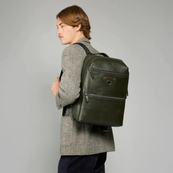 Рюкзак мужской The Bridge Iacopo 066905EX/YO темно-зеленый кожа