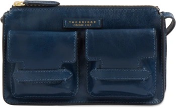 Сумка женская The Bridge Lucrezia 04150501/YH темно-синяя натур.кожа