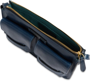 Сумка женская The Bridge Lucrezia 04150501/YH темно-синяя натур.кожа