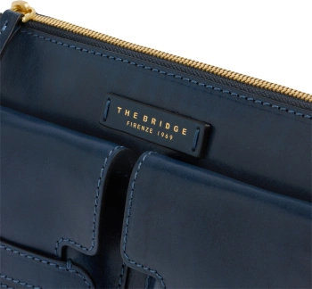 Сумка женская The Bridge Lucrezia 04150501/YH темно-синяя натур.кожа