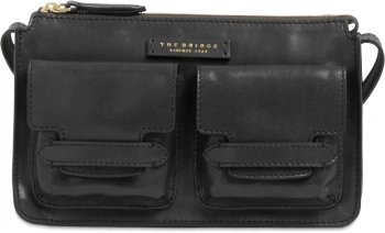 Сумка женская The Bridge Lucrezia 04150501/30 черная натур.кожа