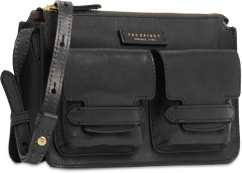 Сумка женская The Bridge Lucrezia 04150501/30 черная натур.кожа