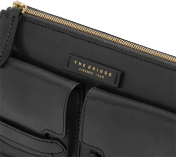 Сумка женская The Bridge Lucrezia 04150501/30 черная натур.кожа