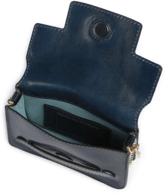 Сумка кросс-боди женская The Bridge Lucrezia 04121401/YH темно-синяя натур.кожа