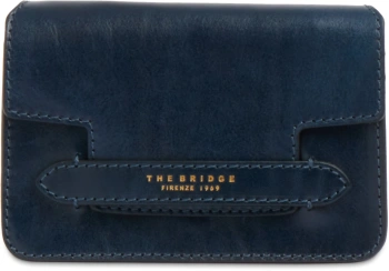 Сумка кросс-боди женская The Bridge Lucrezia 04121401/YH темно-синяя натур.кожа