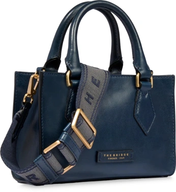 Сумка женская The Bridge Ida 04100501/ YH темно-синяя натур.кожа