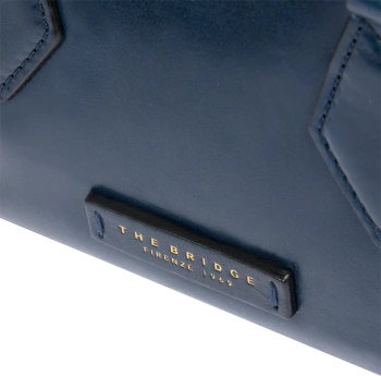 Сумка женская The Bridge Ida 04100501/ YH темно-синяя натур.кожа