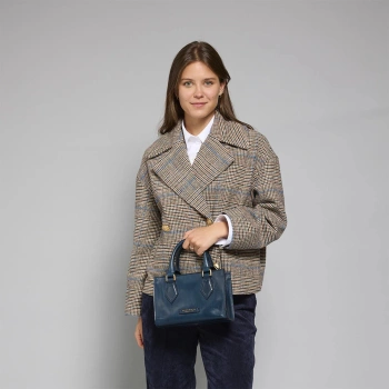 Сумка женская The Bridge Ida 04100501/ YH темно-синяя натур.кожа