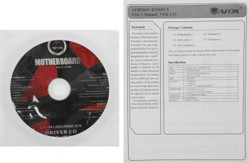 Материнская плата Afox AFHM65-ETH8EX