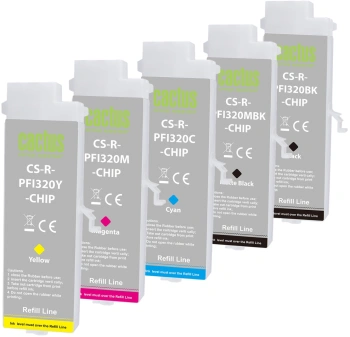 Картридж перезаправляемый струйный Cactus CS-R-PFI320SET-CHIP
