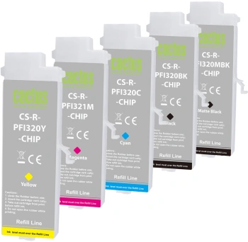 Картридж перезаправляемый струйный Cactus CS-R-PFI321SET-CHIP/
