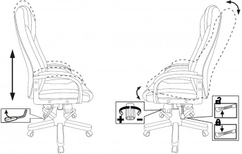 Кресло руководителя Бюрократ  T-9933Walnut