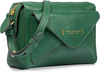 Сумка кросс-боди женская The Bridge Frida 04290401/YG зеленая натур.кожа