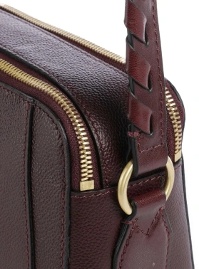 Сумка кросс-боди женская The Bridge Ines 045505EN/YF бордовая натур.кожа