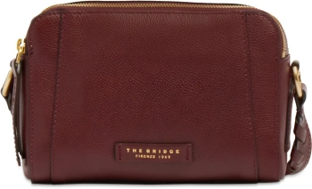 Сумка кросс-боди женская The Bridge Ines 045505EN/YF бордовая натур.кожа