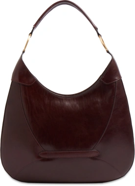 Сумка хобо The Bridge Isabella 04502501/YF бордовая натур.кожа