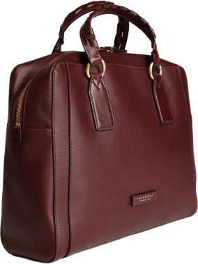 Деловая сумка женская The Bridge Ines 045525EN/YF бордовая натур.кожа