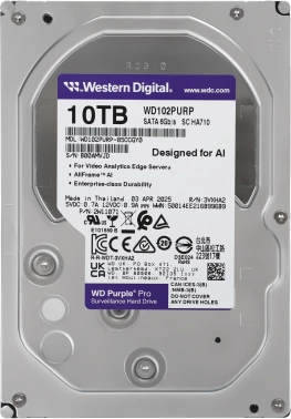 Жесткий диск WD SATA-III 10TB  WD102PURP