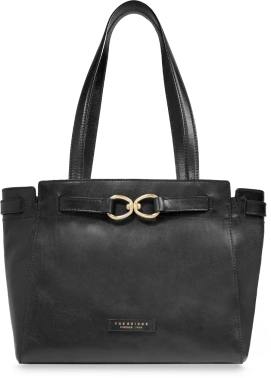 Сумка тоут женская The Bridge Isotta 04642501/30 черная натур.кожа