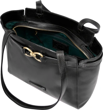 Сумка тоут женская The Bridge Isotta 04642501/30 черная натур.кожа